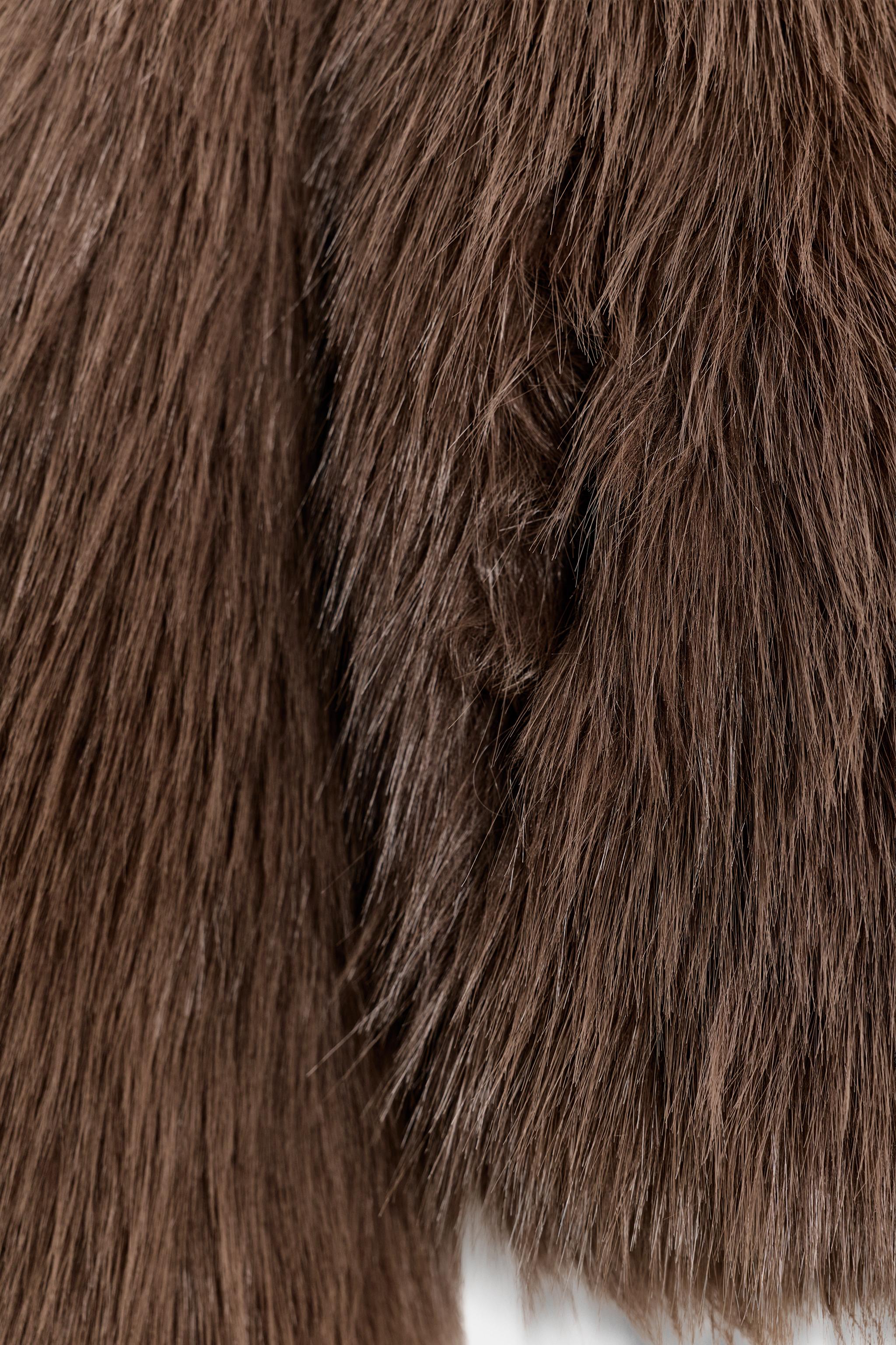 MANTEAU COURT EFFET FOURRURE ZW COLLECTION